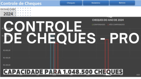 Planilha Controle de Cheques PRO
