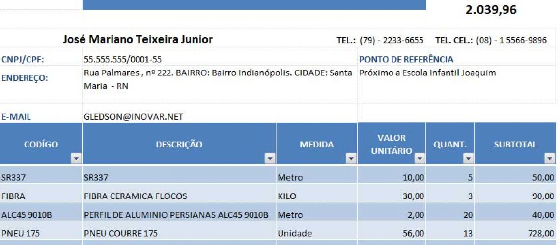 Planilha-Pedidos Planilha-Pedidos